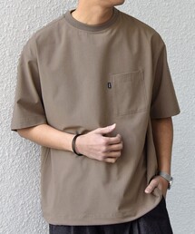 SHIPS any:〈吸水速乾〉Rapidry クルーネック スピンドル ポケット Tシャツ◇