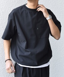 SHIPS any | SHIPS any:〈吸水速乾〉Rapidry クルーネック スピンドル ポケット Tシャツ(セットアップ対応)◆(Tシャツ/カットソー)