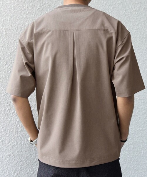 SHIPS any（シップス エニィ）の「SHIPS any:〈吸水速乾〉Rapidry クルーネック スピンドル ポケット Tシャツ(セットアップ対応)◆（Tシャツ/カットソー・メンズ・ブラック/グレー/ブラウン/ベージュ/ネイビー・MEDIUM/LARGE/X-LARGE）」の15枚目の写真