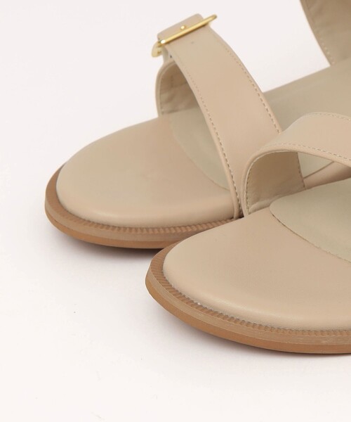quaranciel(カランシエル)の「quaranciel: 2ストラップ ベルト サンダル(サンダル・レディース・ベージュ/ブラック・SMALL/MEDIUM/LARGE)」の8枚目の写真