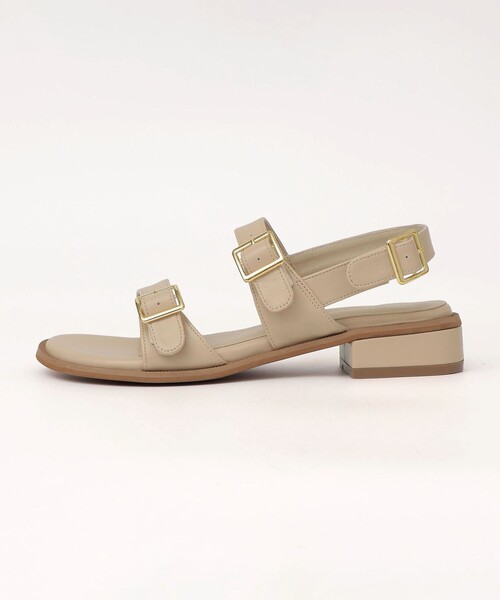 quaranciel(カランシエル)の「quaranciel: 2ストラップ ベルト サンダル(サンダル・レディース・ベージュ/ブラック・SMALL/MEDIUM/LARGE)」の5枚目の写真