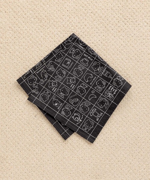 Me%(ミィパーセント)の「【HELLO KITTY】バンダナ 637140(その他雑貨・レディース・レッド/ブルー/ブラック・FREE)」の2枚目の写真