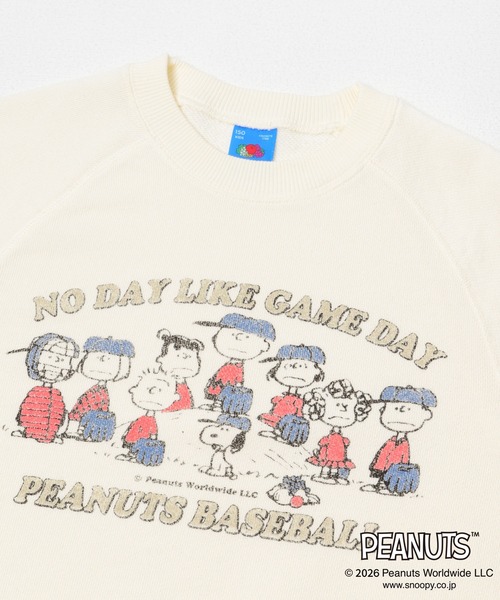 FRUIT OF THE LOOM（フルーツオブザルーム）の「『150サイズ』『別注』FRUIT OF THE LOOM×DOORS　甘編み裏毛スウェット(KIDS)（Tシャツ/カットソー・キッズ・ブルー系その他/アイボリー・150）」の5枚目の写真