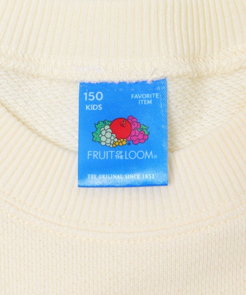 FRUIT OF THE LOOM（フルーツオブザルーム）の「『150サイズ』『別注』FRUIT OF THE LOOM×DOORS　甘編み裏毛スウェット(KIDS)（Tシャツ/カットソー・キッズ・ブルー系その他/アイボリー・150）」の10枚目の写真