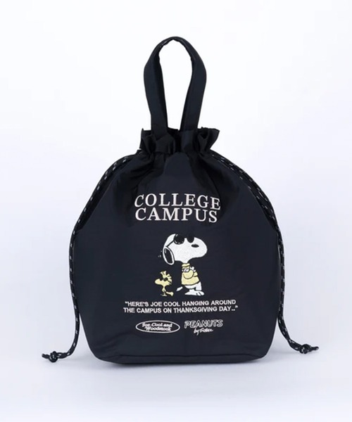 GLOBAL FORME CONCRETE(グローバルフォルムコンクリート)の「【PEANUTS】PN/保冷巾着トート(トートバッグ・レディース・シルバー/ベージュ/サックスブルー/ブラック・FREE)」の2枚目の写真