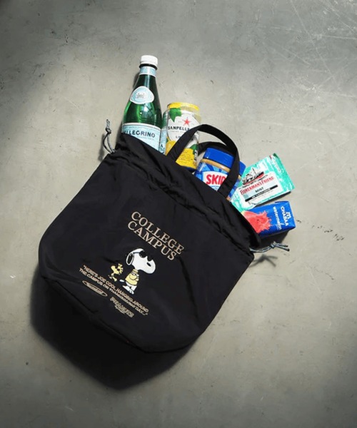 GLOBAL FORME CONCRETE(グローバルフォルムコンクリート)の「【PEANUTS】PN/保冷巾着トート(トートバッグ・レディース・シルバー/ベージュ/サックスブルー/ブラック・FREE)」の22枚目の写真