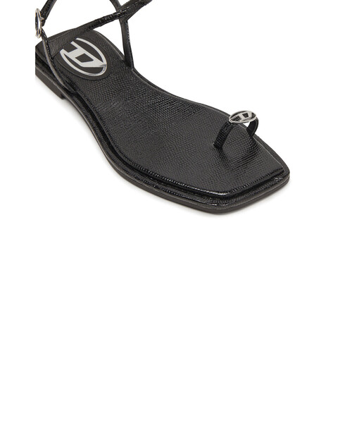 DIESEL（ディーゼル）の「ウィメンズ フラットサンダル D-AMBER INFRA 0（サンダル・レディース・ブラック・38/37/40/39/36）」の6枚目の写真