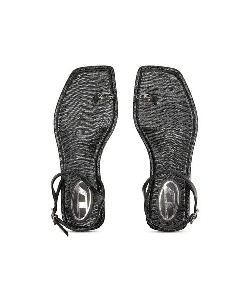 DIESEL（ディーゼル）の「ウィメンズ フラットサンダル D-AMBER INFRA 0（サンダル・レディース・ブラック・38/37/40/39/36）」の7枚目の写真