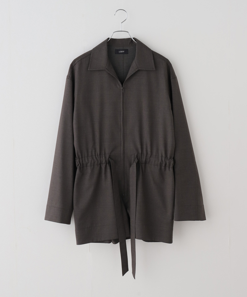 FRAMeWORK（フレームワーク）の「LOEFF/ロエフ TW AIO SRT（つなぎ/オールインワン・レディース・チャコールグレー/ブラウン・FREE）」の2枚目の写真