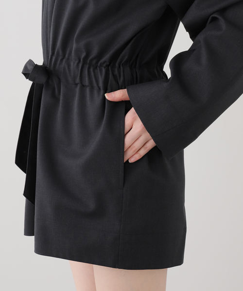 FRAMeWORK（フレームワーク）の「LOEFF/ロエフ TW AIO SRT（つなぎ/オールインワン・レディース・チャコールグレー/ブラウン・FREE）」の5枚目の写真