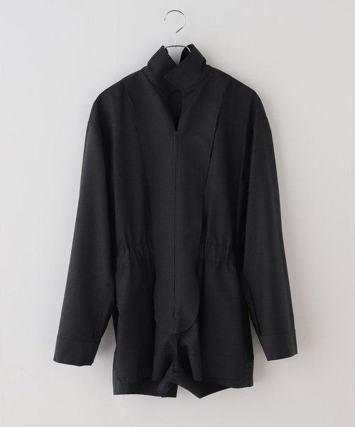 FRAMeWORK（フレームワーク）の「LOEFF/ロエフ TW AIO SRT（つなぎ/オールインワン・レディース・チャコールグレー/ブラウン・FREE）」の7枚目の写真