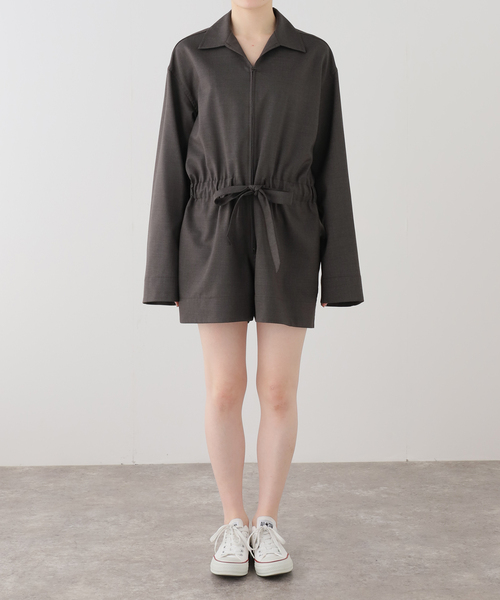 FRAMeWORK（フレームワーク）の「LOEFF/ロエフ TW AIO SRT（つなぎ/オールインワン・レディース・チャコールグレー/ブラウン・FREE）」の11枚目の写真