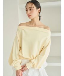 SNIDEL | オフショルタックスエット(スウェット)