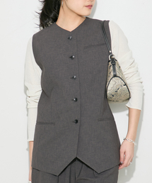 journal standard L'essage | ウーリーノライトノーカラーベスト(その他アウター)