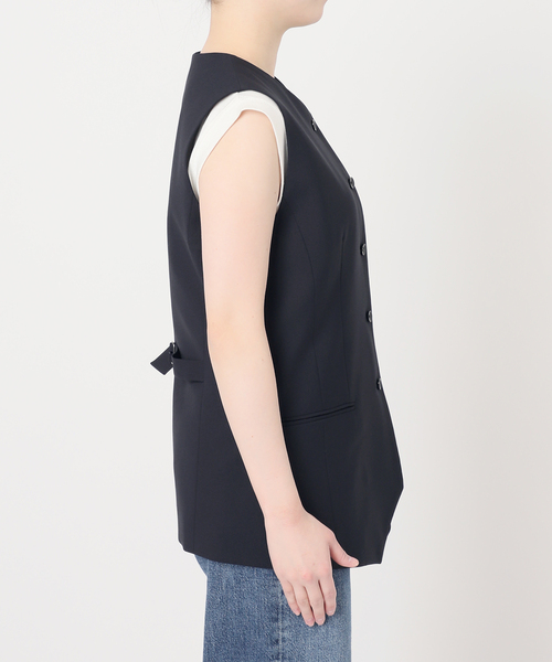 journal standard L'essage(ジャーナルスタンダードレサージュ)の「ウーリーノライトノーカラーベスト(その他アウター・レディース・グレー/ネイビー・FREE)」の18枚目の写真