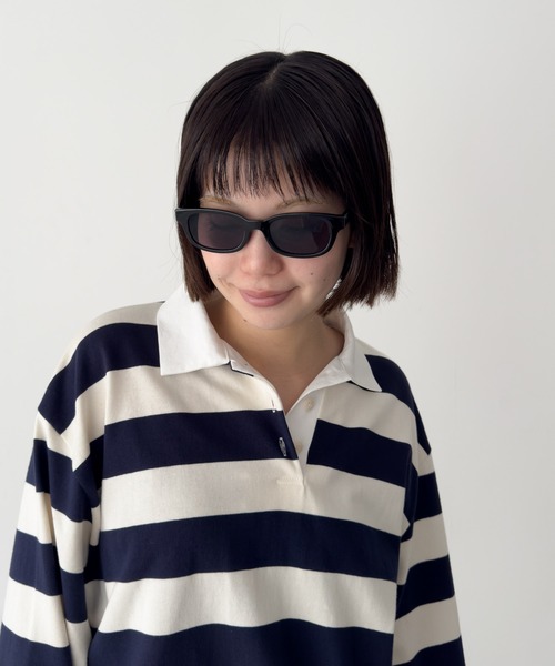 CANAL JEAN（キャナルジーン）の「Dume　KLYNE ボールドフレームサングラス（サングラス・レディース・ブラック系その他/グレー/ブラック×グレー・ONE SIZE）」の2枚目の写真