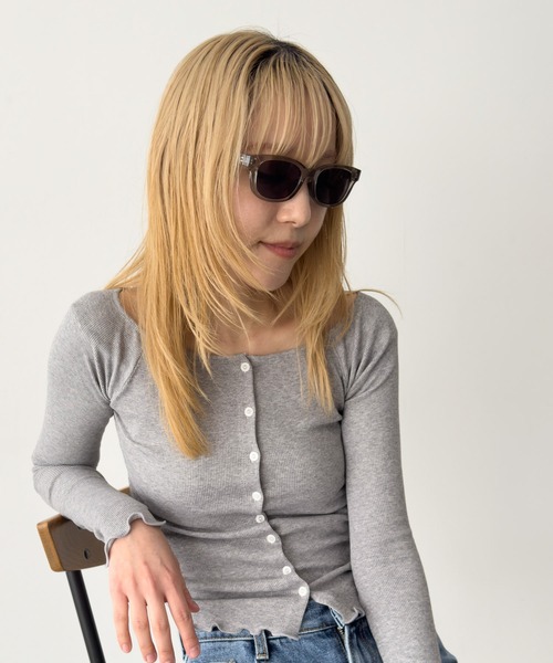 CANAL JEAN（キャナルジーン）の「Dume　KLYNE ボールドフレームサングラス（サングラス・レディース・ブラック系その他/グレー/ブラック×グレー・ONE SIZE）」の7枚目の写真