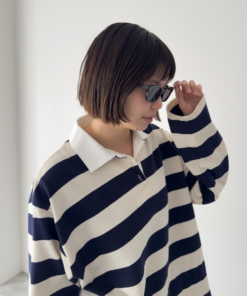 CANAL JEAN（キャナルジーン）の「Dume　KLYNE ボールドフレームサングラス（サングラス・レディース・ブラック系その他/グレー/ブラック×グレー・ONE SIZE）」の6枚目の写真