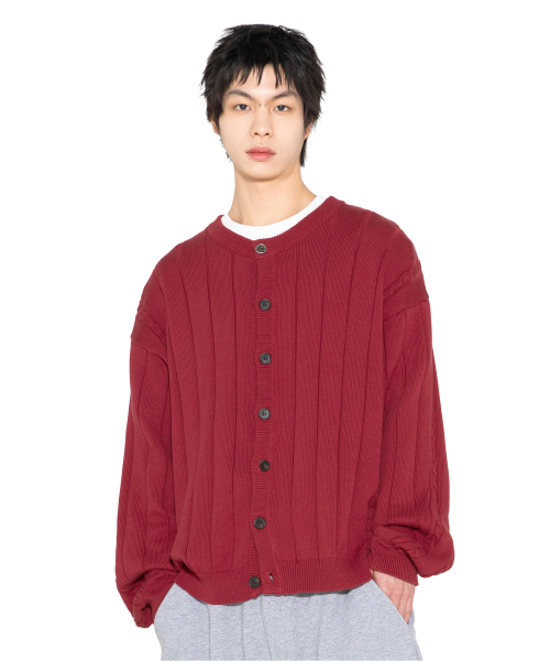 XTONZ(エクストーンズ)の「XTK178 メタルボタンラウンドニットカーディガン (RED)(カーディガン/ボレロ・レディース・その他・MEDIUM/LARGE)」の11枚目の写真