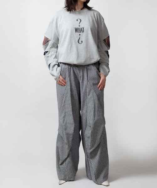 ESSAY(エッセイ)の「【 YuumiARIA × ESSAY 】GRAY WHAT Tシャツ(Tシャツ/カットソー・レディース・グレー・FREE)」の12枚目の写真