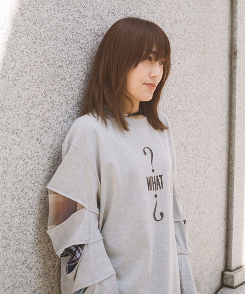 ESSAY(エッセイ)の「【 YuumiARIA × ESSAY 】GRAY WHAT Tシャツ(Tシャツ/カットソー・レディース・グレー・FREE)」の17枚目の写真