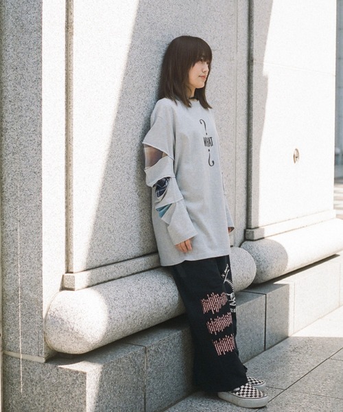 ESSAY(エッセイ)の「【 YuumiARIA × ESSAY 】GRAY WHAT Tシャツ(Tシャツ/カットソー・レディース・グレー・FREE)」の18枚目の写真