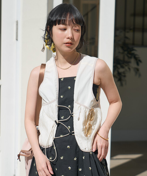 FREAK'S STORE(フリークスストア)の「トレイルナイロンベスト(ベスト・レディース・オフホワイト・フリ-)」の10枚目の写真