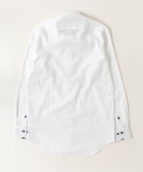 Perfect Suit FActory（パーフェクトスーツファクトリー）の「【ノンアイアロン】長袖ワイシャツ【クラシコ】ホワイトコレクション　ボタンダウン（ビジネスシャツ・メンズ・ホワイト/ホワイト系その他2/ホワイト系その他4/ホワイト系その他3/ホワイト系その他5・首回り37cm-裄丈80cm/首回り39cm-裄丈82cm/首回り41cm-裄丈84cm/首回り45cm-裄丈86cm/首回り43cm-裄丈86cm）」の10枚目の写真