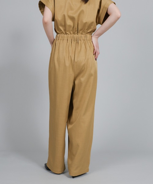 select MOCA Et(セレクトモカエト)の「【Et】Wrap Design All In One(つなぎ/オールインワン・レディース・ダークベージュ/グレー・LARGE/MEDIUM)」の12枚目の写真