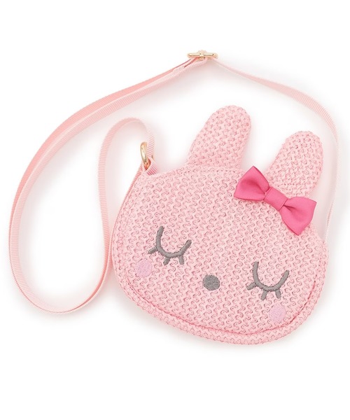 KP DECO（ケーピーデコ）の「mimiちゃんショルダーバッグ（ショルダーバッグ・キッズ・ピンク/オフホワイト・FREE）」の2枚目の写真