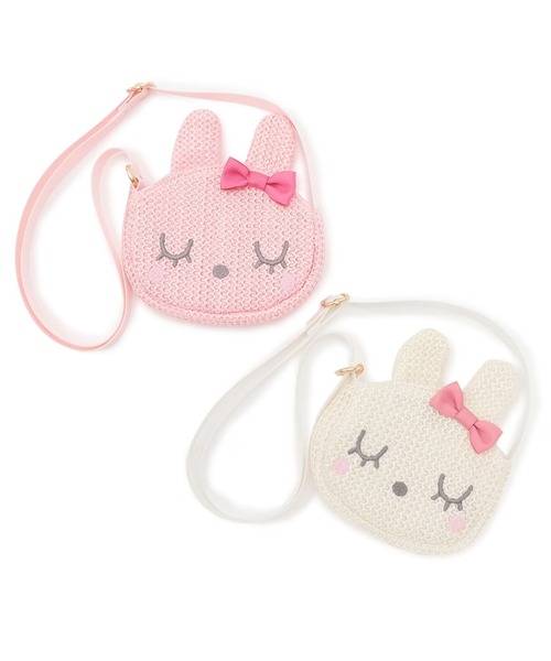 KP DECO（ケーピーデコ）の「mimiちゃんショルダーバッグ（ショルダーバッグ・キッズ・ピンク/オフホワイト・FREE）」の7枚目の写真