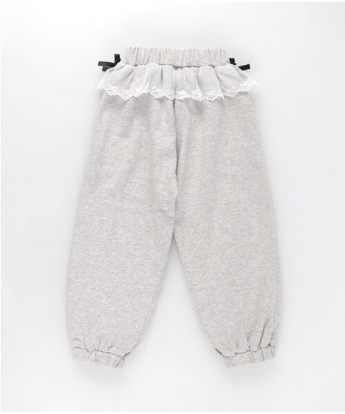 BRANSHES(ブランシェス)の「ウエストレースカットパンツ(その他パンツ・キッズ・チャコールグレー/杢グレー・110/150/140/130/120/100)」の13枚目の写真