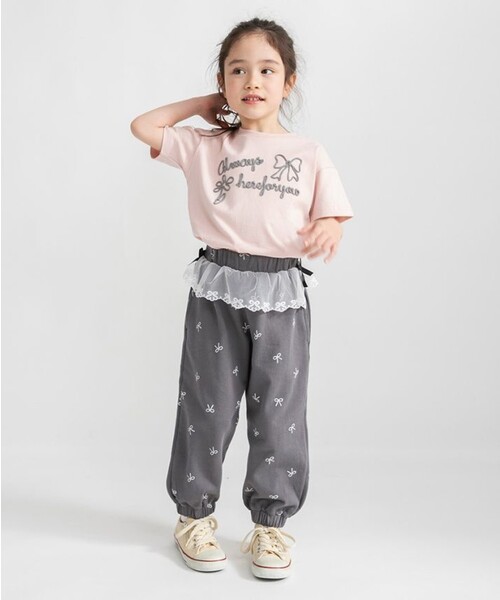 BRANSHES(ブランシェス)の「ウエストレースカットパンツ(その他パンツ・キッズ・チャコールグレー/杢グレー・110/150/140/130/120/100)」の16枚目の写真