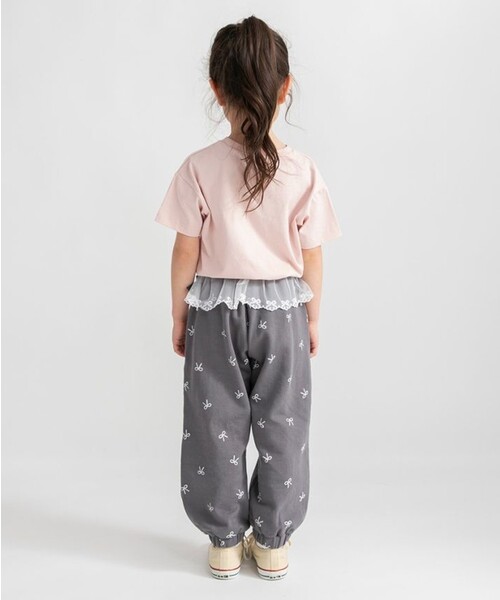 BRANSHES(ブランシェス)の「ウエストレースカットパンツ(その他パンツ・キッズ・チャコールグレー/杢グレー・110/150/140/130/120/100)」の19枚目の写真