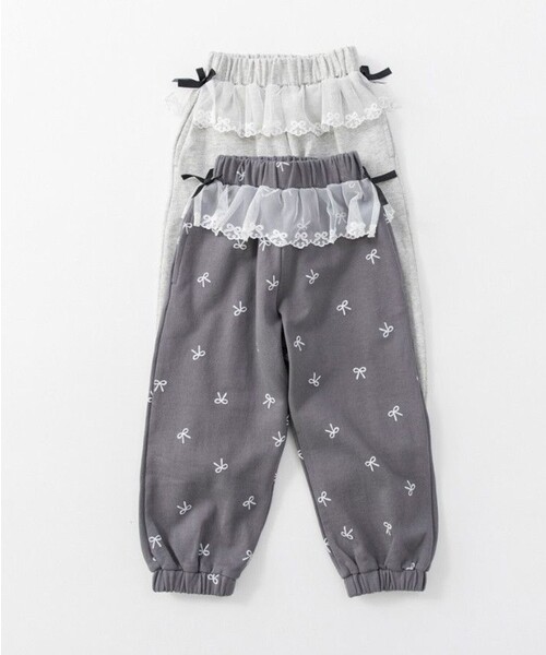 BRANSHES(ブランシェス)の「ウエストレースカットパンツ(その他パンツ・キッズ・チャコールグレー/杢グレー・110/150/140/130/120/100)」の21枚目の写真