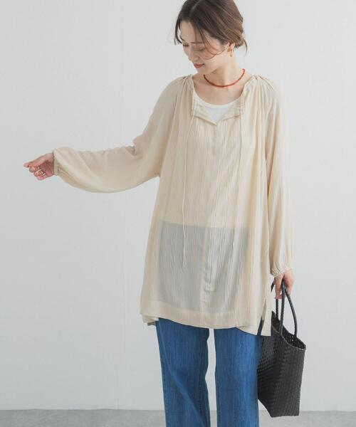 URBAN RESEARCH DOORS（アーバンリサーチドアーズ）の「カフタンチュニック（その他トップス・レディース・ブラック/ナチュラル・FREE）」の8枚目の写真