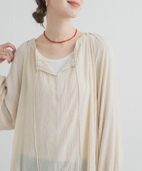 URBAN RESEARCH DOORS（アーバンリサーチドアーズ）の「カフタンチュニック（その他トップス・レディース・ブラック/ナチュラル・FREE）」の9枚目の写真