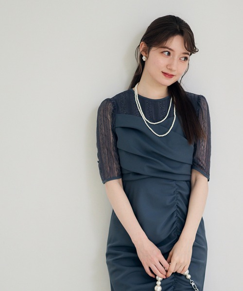 12Twelve Agenda(トゥエルブ アジェンダ)の「ストライプレースセットドレスワンピース(ワンピース・レディース・ブラック/グレー・S/M)」の17枚目の写真