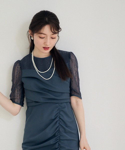 12Twelve Agenda(トゥエルブ アジェンダ)の「ストライプレースセットドレスワンピース(ワンピース・レディース・ブラック/グレー・S/M)」の18枚目の写真