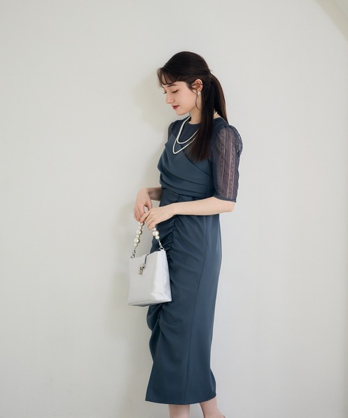 12Twelve Agenda(トゥエルブ アジェンダ)の「ストライプレースセットドレスワンピース(ワンピース・レディース・ブラック/グレー・S/M)」の20枚目の写真