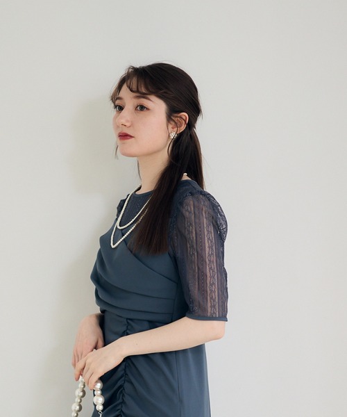 12Twelve Agenda(トゥエルブ アジェンダ)の「ストライプレースセットドレスワンピース(ワンピース・レディース・ブラック/グレー・S/M)」の21枚目の写真