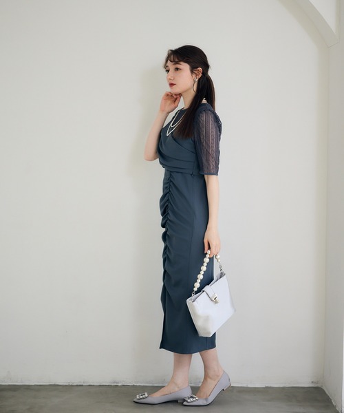 12Twelve Agenda(トゥエルブ アジェンダ)の「ストライプレースセットドレスワンピース(ワンピース・レディース・ブラック/グレー・S/M)」の22枚目の写真