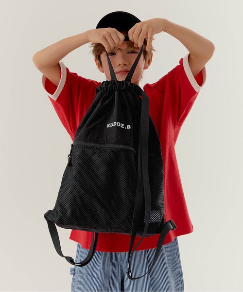 BREEZE(ブリーズ)の「【WEB限定】KUDOZ.B ナップサック(バックパック/リュック・キッズ・ライトグレー/ブラック・FREE)」の19枚目の写真