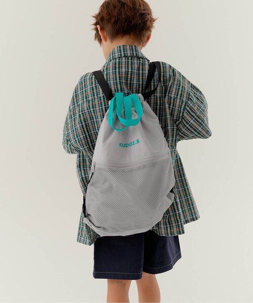BREEZE(ブリーズ)の「【WEB限定】KUDOZ.B ナップサック(バックパック/リュック・キッズ・ライトグレー/ブラック・FREE)」の14枚目の写真