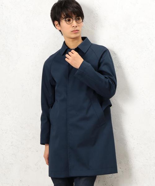 green label relaxing（グリーンレーベルリラクシング）の「KC C/BOND BELTED ステンカラーコート◆（ステンカラーコート・メンズ・オリーブ/ネイビー・MEDIUM/LARGE/SMALL）」の7枚目の写真