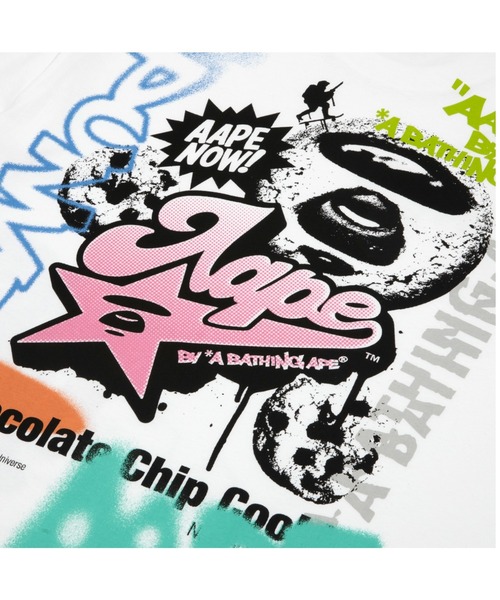 AAPE BY A BATHING APE（エーエイプバイアベイシングエイプ）の「AAPE THEME MAIN TEE（Tシャツ/カットソー・メンズ・ホワイト・LARGE/MEDIUM/SMALL/X-LARGE/XX-LARGE）」の4枚目の写真