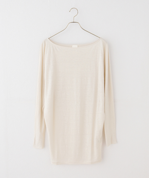 IENA(イエナ)の「Raspail/ラスパイユ Comfortable T-Shirt Tシャツ RB-276(Tシャツ/カットソー・レディース・ホワイト系その他/ベージュ・FREE)」の1枚目の写真