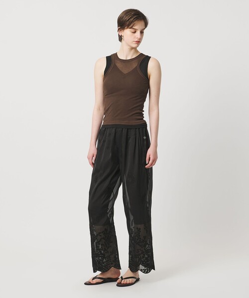 Pheeta(フィータ)の「<Pheeta>Hedy タンクトップ / 015C-CU12(Tシャツ/カットソー・レディース・ダークブラウン/ブラック/ライトグレー・FREE)」の6枚目の写真