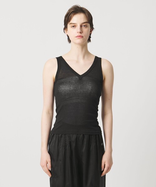 Pheeta(フィータ)の「<Pheeta>Hedy タンクトップ / 015C-CU12(Tシャツ/カットソー・レディース・ダークブラウン/ブラック/ライトグレー・FREE)」の7枚目の写真