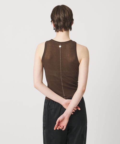 Pheeta(フィータ)の「<Pheeta>Hedy タンクトップ / 015C-CU12(Tシャツ/カットソー・レディース・ダークブラウン/ブラック/ライトグレー・FREE)」の10枚目の写真